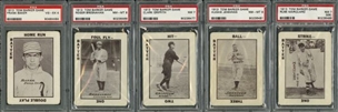 1913-14 Tom Barker and Polo Grounds Game Card Collection (11) with Nine Hall of Famers!  